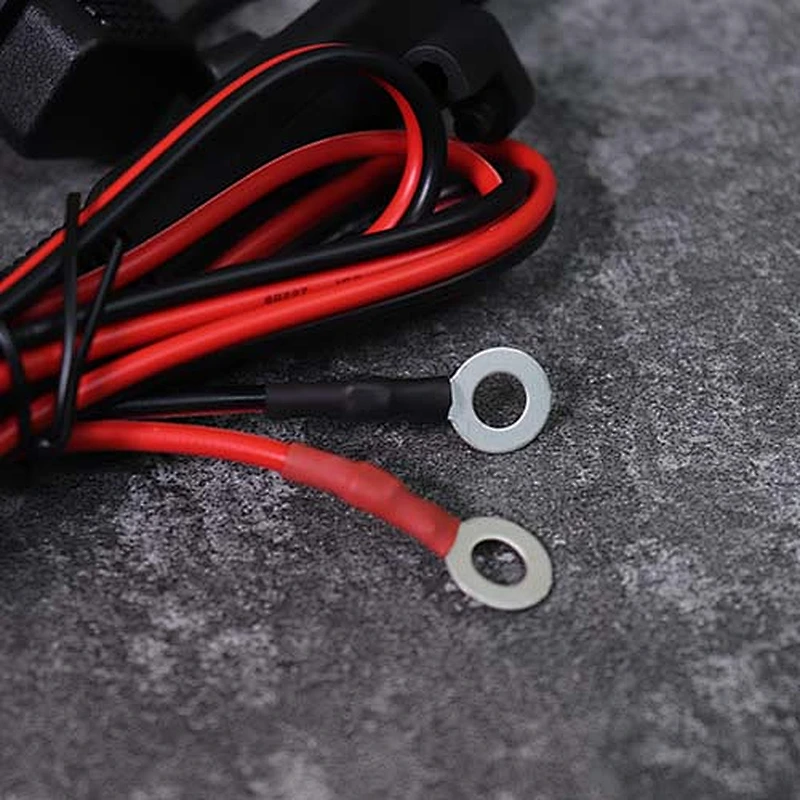 DAMAVO รถจักรยานยนต์ ที่ชาร์จ USB พอร์ตกันน้ำ ช่องเสียบ USB 12V