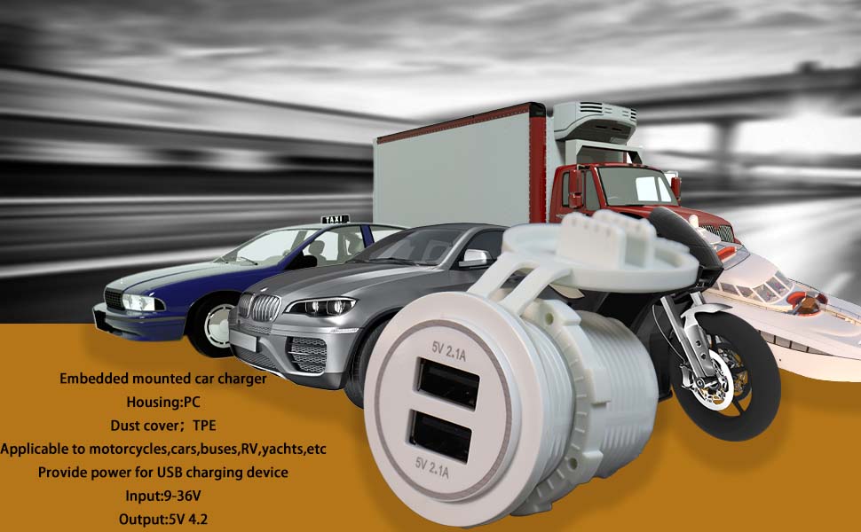 high quality best usb c charger，12 volt usb charging port,caravan sockets with usb