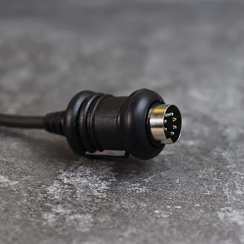 DAMAVO Custom mini XLR สายเคเบิลต่อขยาย 8 แกนขดลวด Assembly