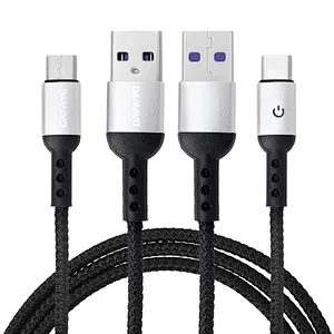 DAMAVO Fast charging micro USB cable types of charging braid cords