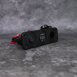 DAMAVO Interrupteurs 12 volts marine 3 voies prise 12v externe marine accessoire prise USB voltmètre