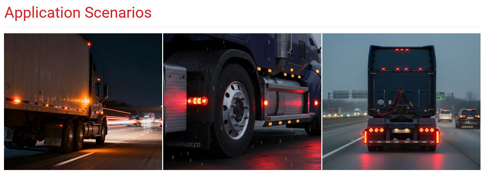 DAMAVO 24 volt led lights for trucks,custom lights for trucks,lorry marker lights OEM