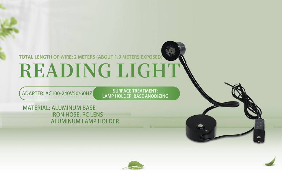 Damavo YML261 Details page-2 plug in reading light,led wall reading light