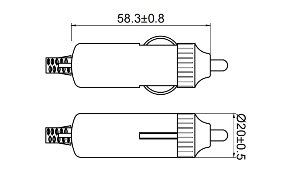 เต้ารับเสียบที่จุดบุหรี่, ปลั๊กจุดบุหรี่ในรถยนต์ 12V, ปลั๊กจุดบุหรี่ในรถยนต์ from DAMAVO
