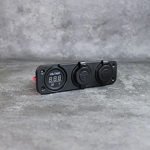 DAMAVO RV USB port 12 volt DC socket digital voltmeter power outlet