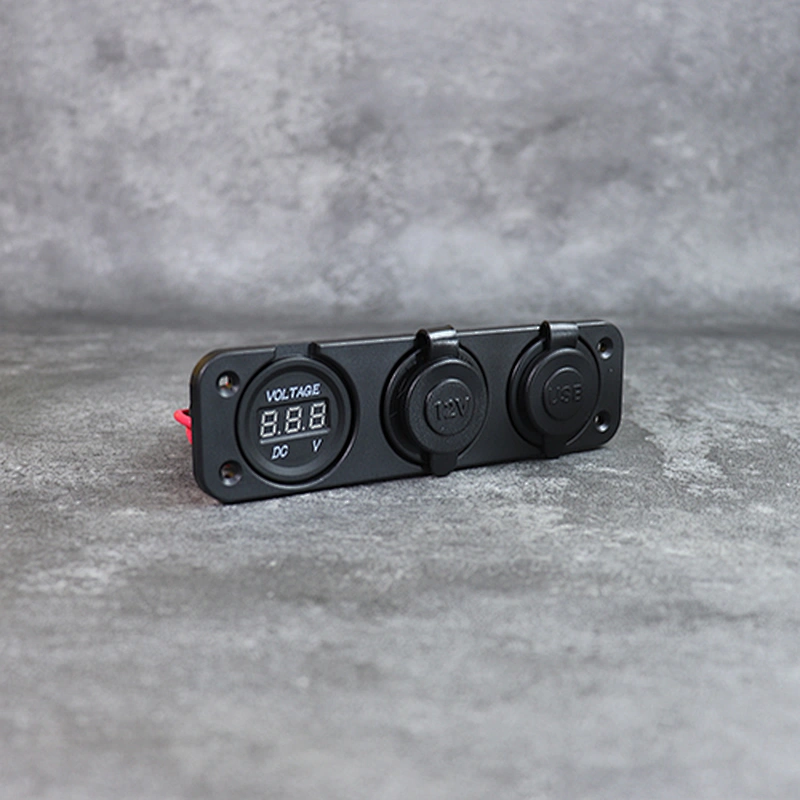 DAMAVO RV USB port 12 volt DC المقبس الرقمي الفولتميتر منفذ الطاقة