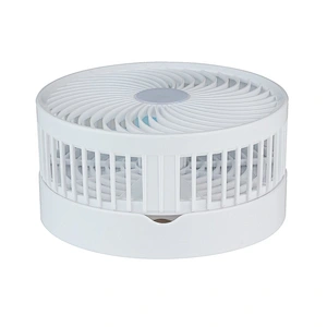 rechargeable electric AC usb portable table fan with light