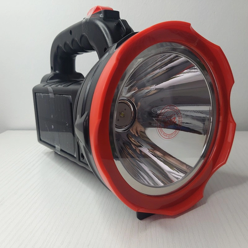 3000mAh Lead-acid Battery LED Portable Searchlight Rechargeable Super Bright Solar Torch Search Light Farm Working Camping