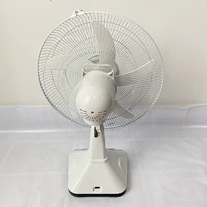 table fan with solar panel rechargeable OEM custom solar fan