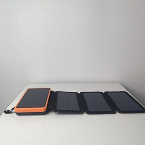 Waterproof 1+3 Solar panel Power Bank 8000 mAh Dual USB Portable Solar Charger with LED light