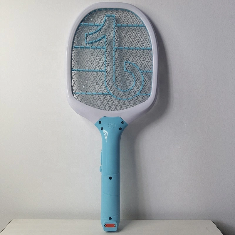 Portable rechargeable electric mosquito bat with light