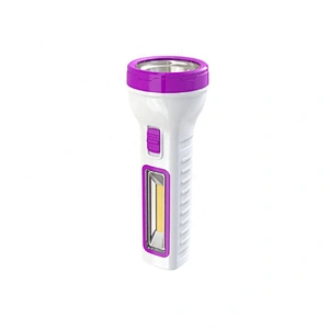 Portable LED 2W Torch Light Highlight Rechargeable Flashlight With 2W Side Light