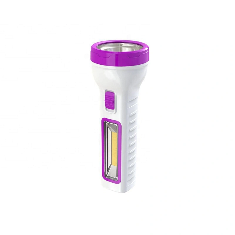 Portable LED 2W Torch Light Highlight Rechargeable Flashlight With 2W Side Light