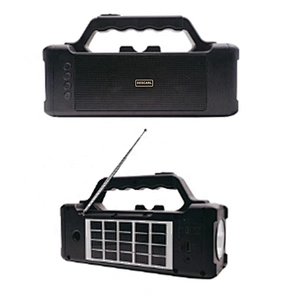 Portable solar wireless rechargeable speaker sound big with lamp supports MP3/USB/TF