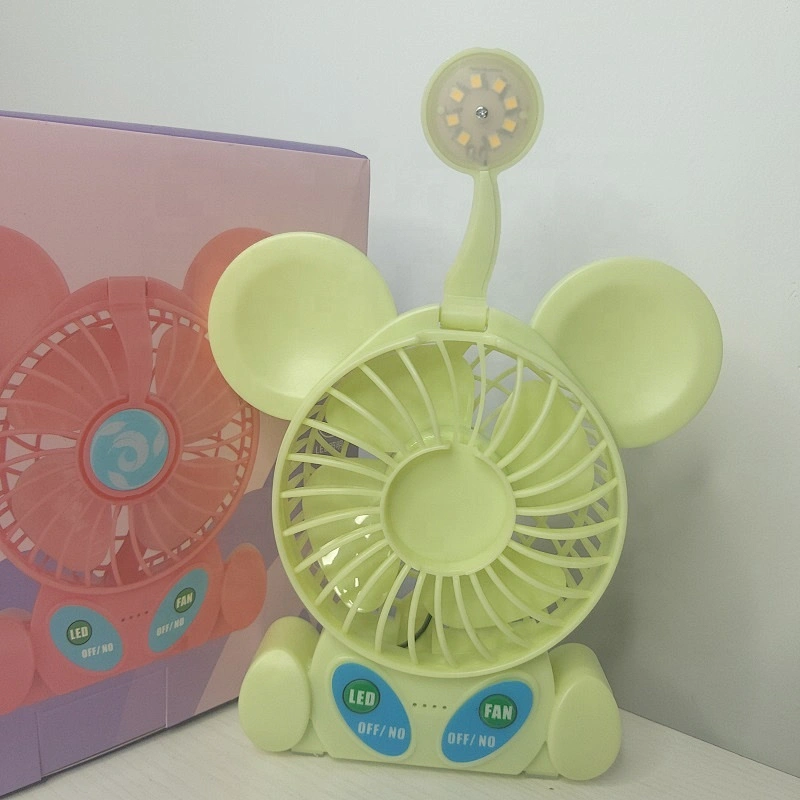 Strong wind charging fan portable fan table fan with night light