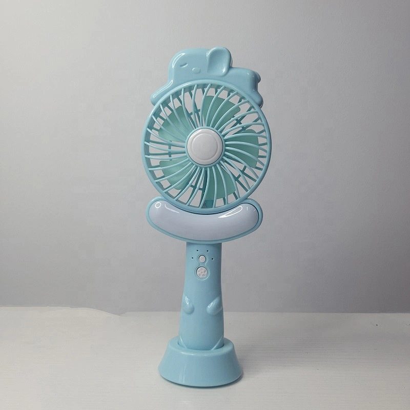 Customize Cute Dc 5V Handheld Fan Cartoon Mini Usb Rechargeable Hand Fan