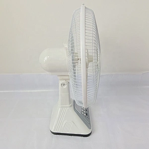 table fan with solar panel rechargeable OEM custom solar fan