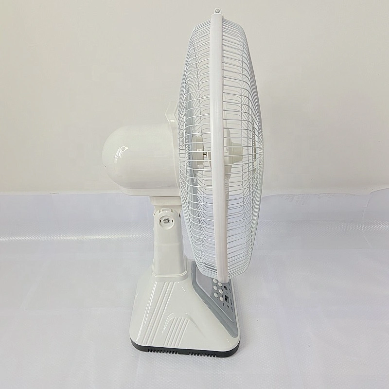 table fan with solar panel rechargeable OEM custom solar fan