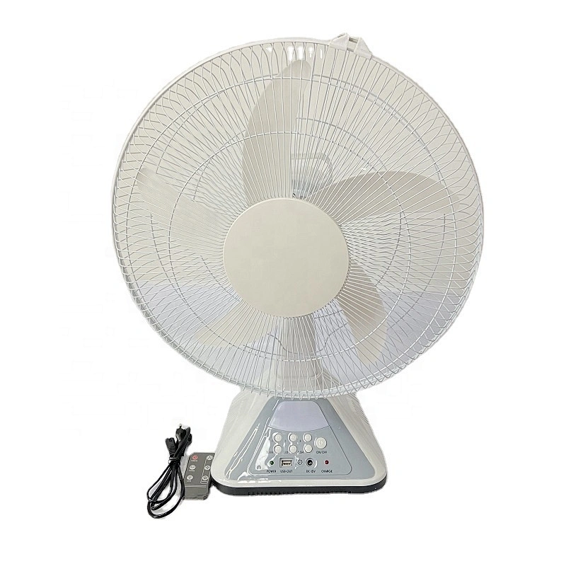 table fan with solar panel rechargeable OEM custom solar fan