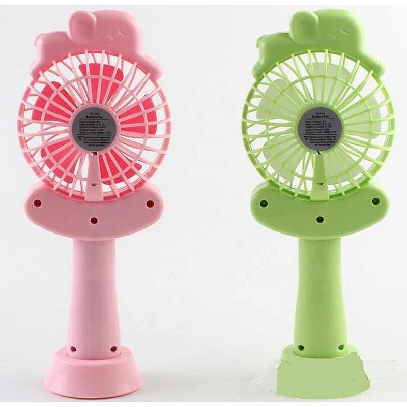 Customize Cute Dc 5V Handheld Fan Cartoon Mini Usb Rechargeable Hand Fan