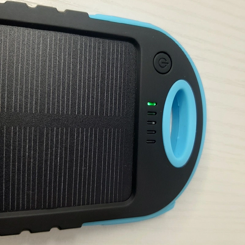 2021 New Dual USB Custom Logo Mobile Phone Battery Charger Waterproof  Portable Mini Solar Power Bank