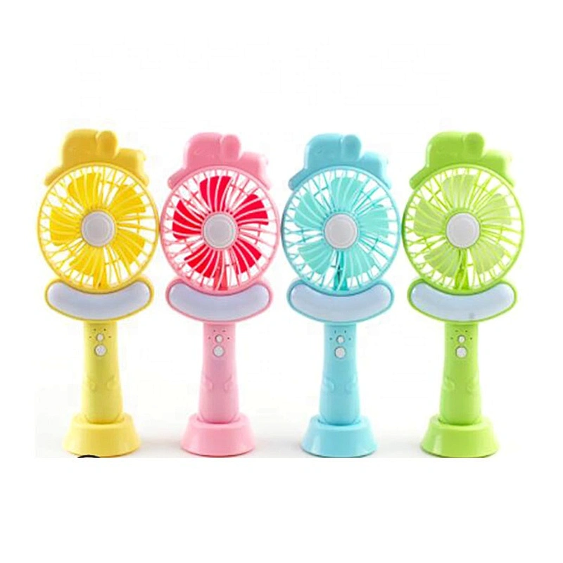 Customize Cute Dc 5V Handheld Fan Cartoon Mini Usb Rechargeable Hand Fan