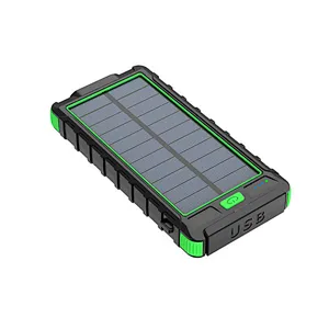 Solar portable large  mini mobile phone portable power bank suitable for notebook and mobile phon