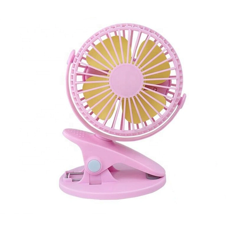Clip On Fan Mini Desk Fan Portable Fan USB Rechargeable Battery Operated Fans 4 Speed
