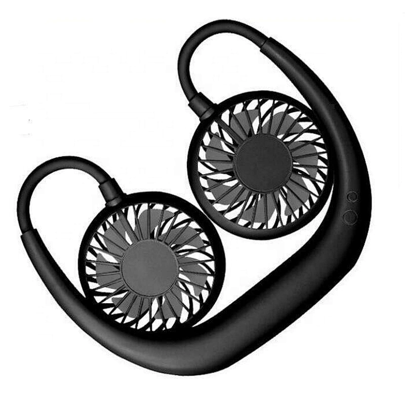 necklace fan rechargeable mini fan portable fan with color led light