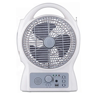 Portable USB solar power emergency 8-inch fan with 24 SMD night light
