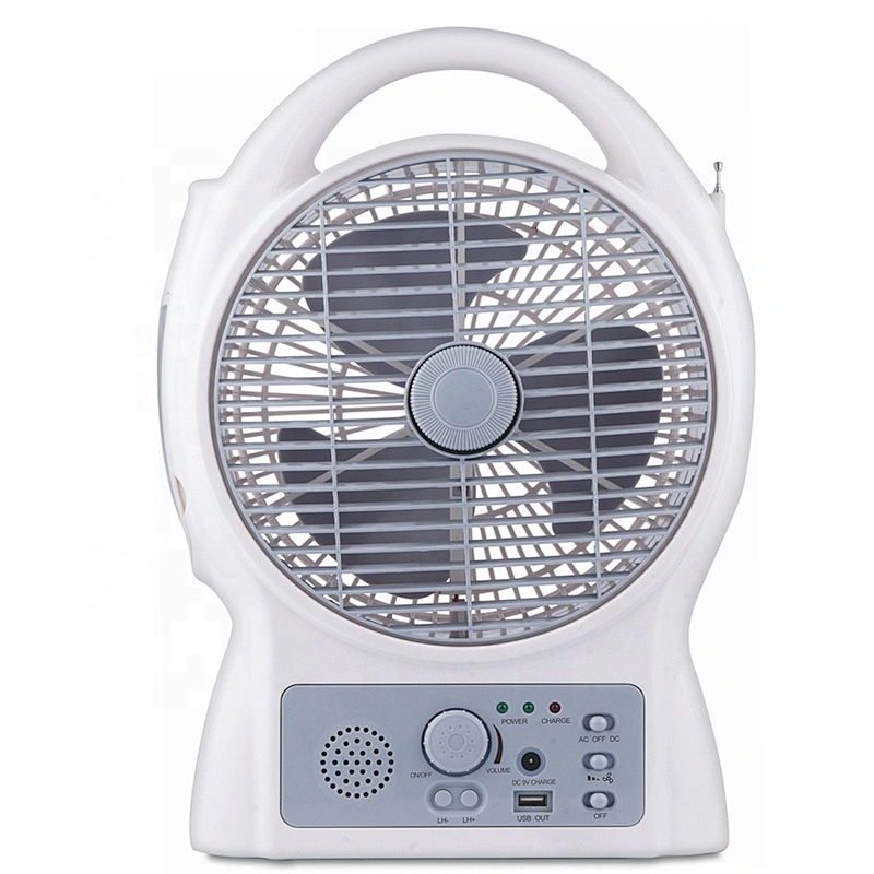 Portable USB solar power emergency 8-inch fan with 24 SMD night light