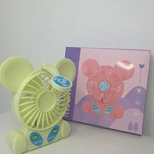 Strong wind charging fan portable fan table fan with night light