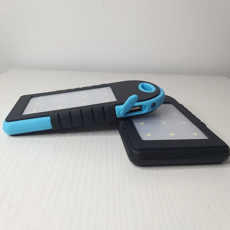 2021 New Dual USB Custom Logo Mobile Phone Battery Charger Waterproof  Portable Mini Solar Power Bank