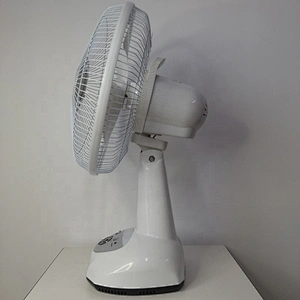 Portable rechargeable 12 inch USB port battery table fan