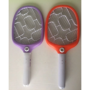 Rechargeable electric mosquito swatter with LED light