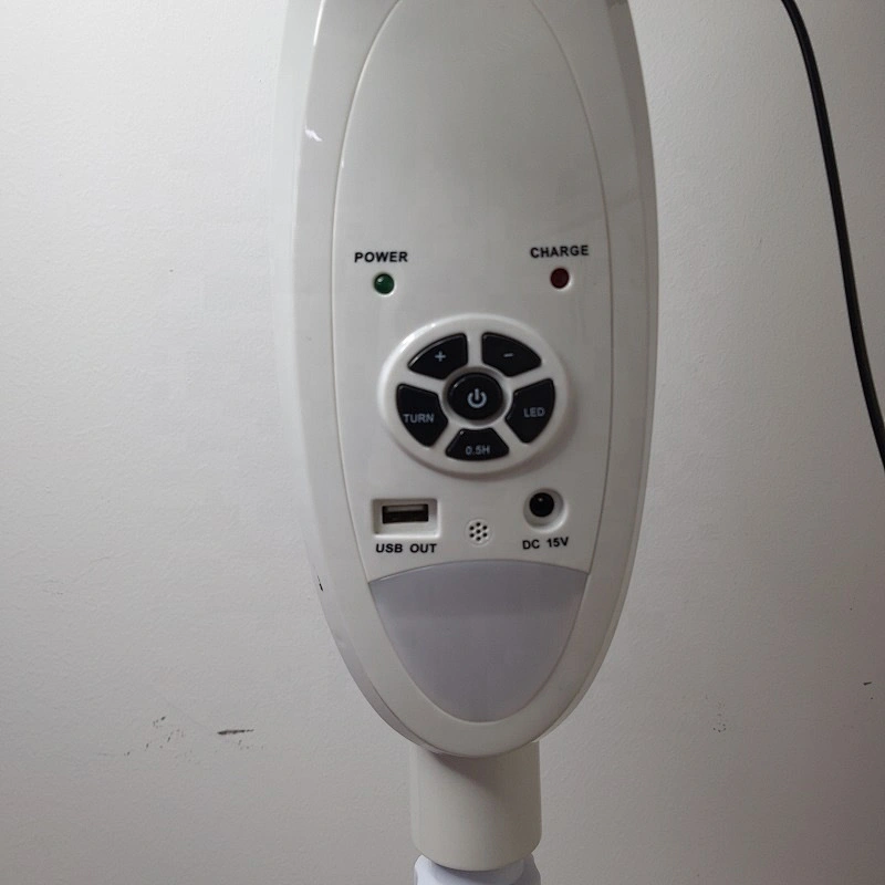 Rechargeable 18-inch emergency fan USB charge oscillating stand remote control fan