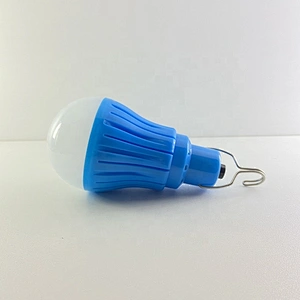 5w  rechargeable led emergency light bulb with hook usb output