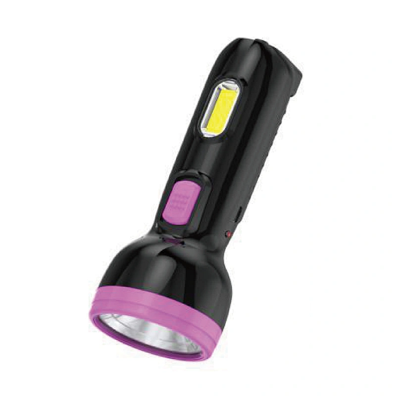 Outdoor emergency solar flashlight charging LED rechargeable torch light