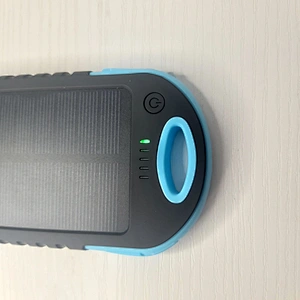 Support Custom Logo Mini  Portable Solar Power Bank 5000mah Mobile Charger PowerBank , Promotional Gift Power Bank