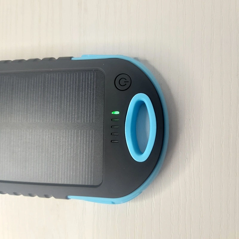 Support Custom Logo Mini  Portable Solar Power Bank 5000mah Mobile Charger PowerBank , Promotional Gift Power Bank