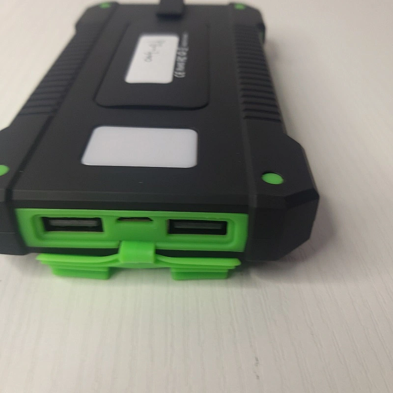 Solar portable Power Bank with charging indicator emergency light