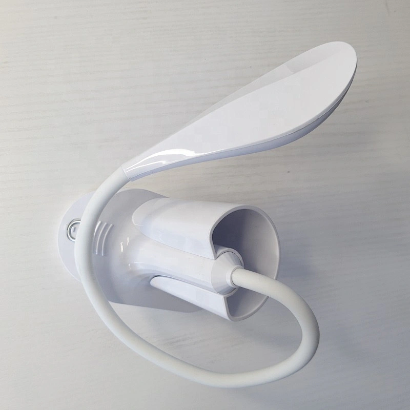 USB rechargeable table lamp Touch switch to learn reading battery led clip desk lamp