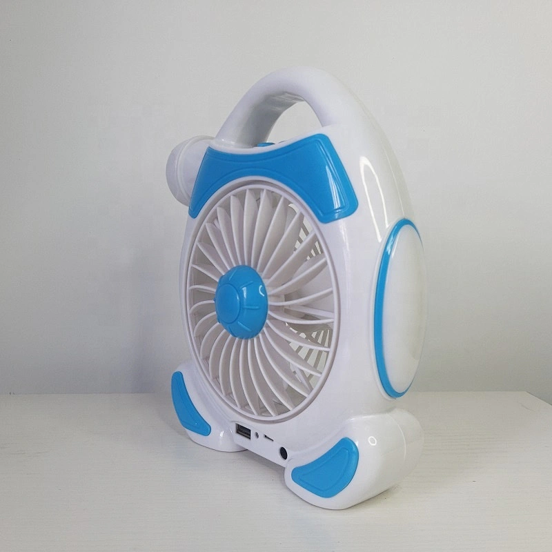 Multi-function charging fan with light