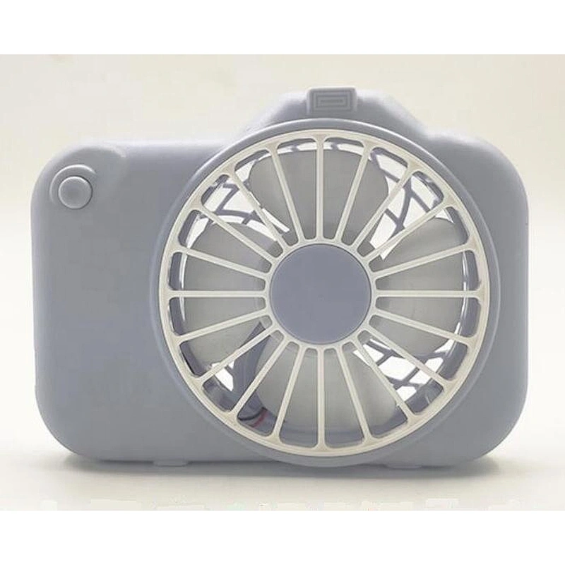 Mini usb charging portable camera fan hanging neck small fan with flashlight function desktop fan