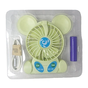 Strong wind charging fan portable fan table fan with night light