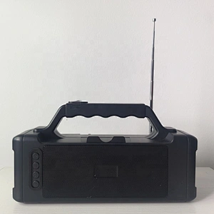 Portable solar wireless rechargeable speaker sound big with lamp supports MP3/USB/TF