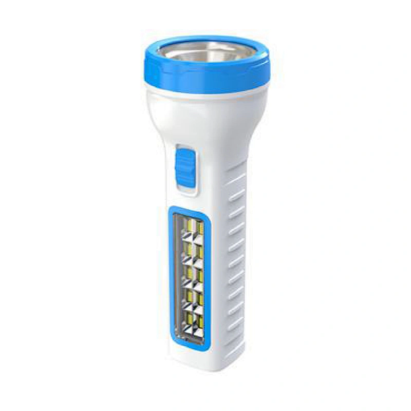 600mAh Portable 2W Led Torch Light Highlight Rechargeable Flashlight with 2W side light