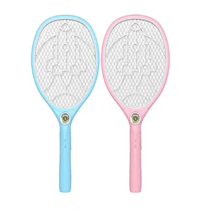 2020 new large rechargeable portable electric mosquito swatter with LED night light