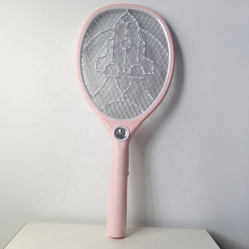 2020 new large rechargeable portable electric mosquito swatter with LED night light