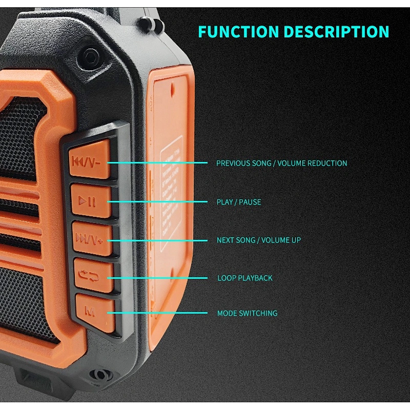 Solar wireless speaker charging mobile Phone Powered bank charger speaker BT Radio with double USB radio light MP3